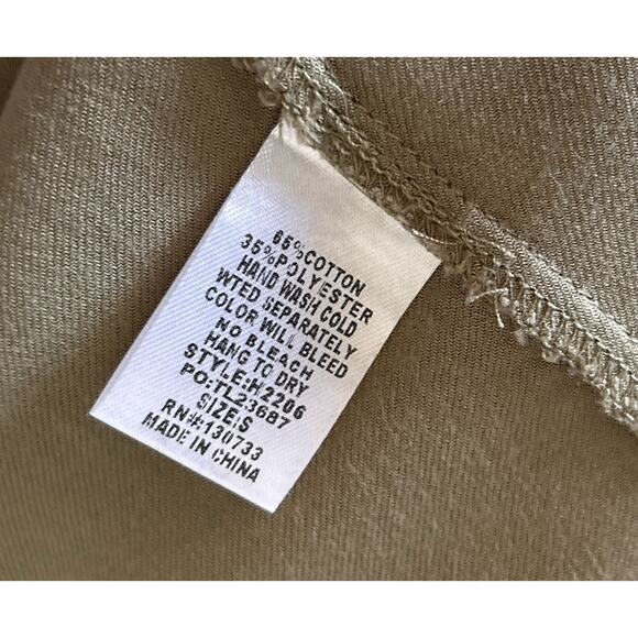 Umgee Tie Front Draped Vest Small Olive Green Sleeveless Open Cardigan Top - Picture 7 of 8